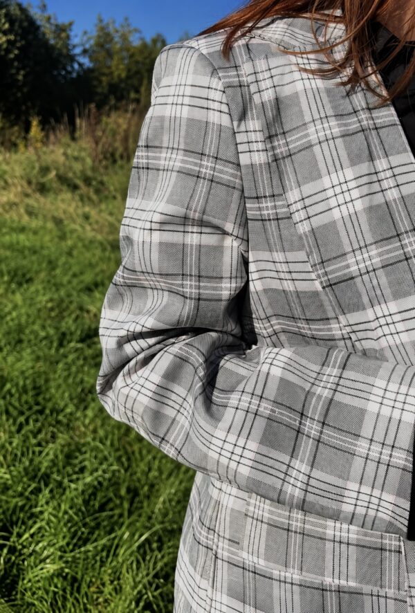 OVERSIZED CHARLOTTE CHECK BLAZER
