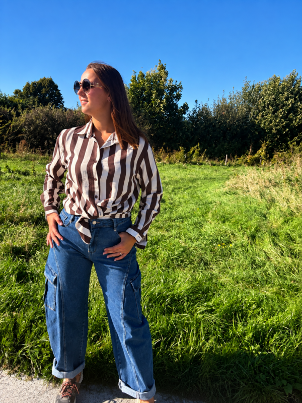CELINE STRIPE BLOUSE