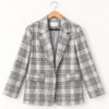 OVERSIZED CHARLOTTE CHECK BLAZER