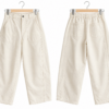 CREAM BARREL PANTS