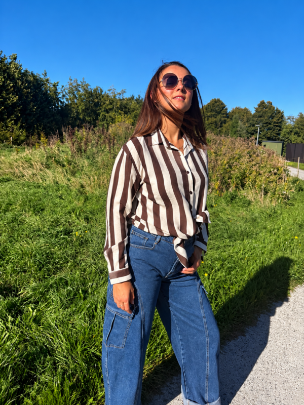 CELINE STRIPE BLOUSE