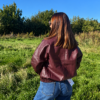 BURGUNDY OVERSIZED JACKET