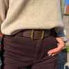 WIDE LEG PANTS MET RIEM
