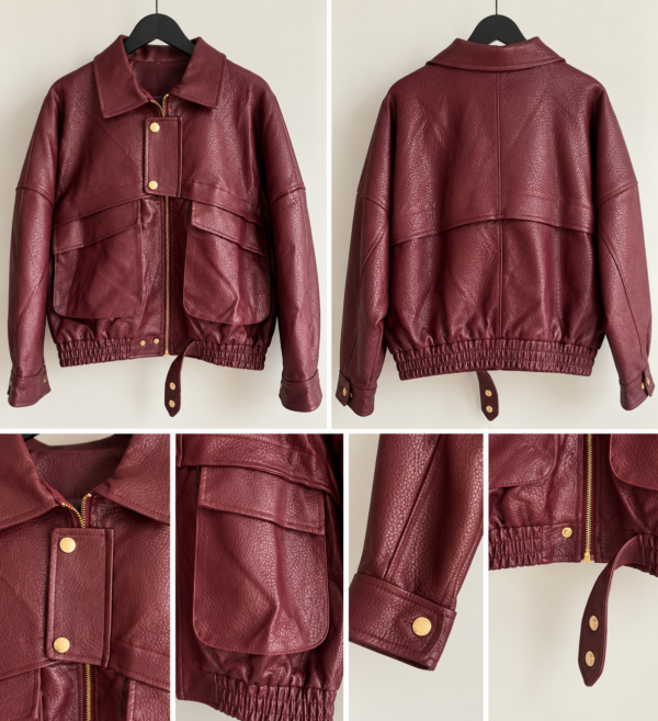 BURGUNDY OVERSIZED JACKET