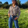 CELINE STRIPE BLOUSE