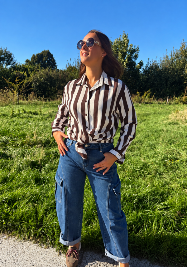 CELINE STRIPE BLOUSE