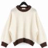 CREAM CONTRAST KNIT
