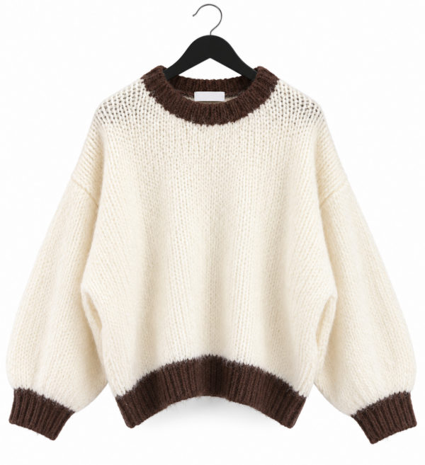 CREAM CONTRAST KNIT