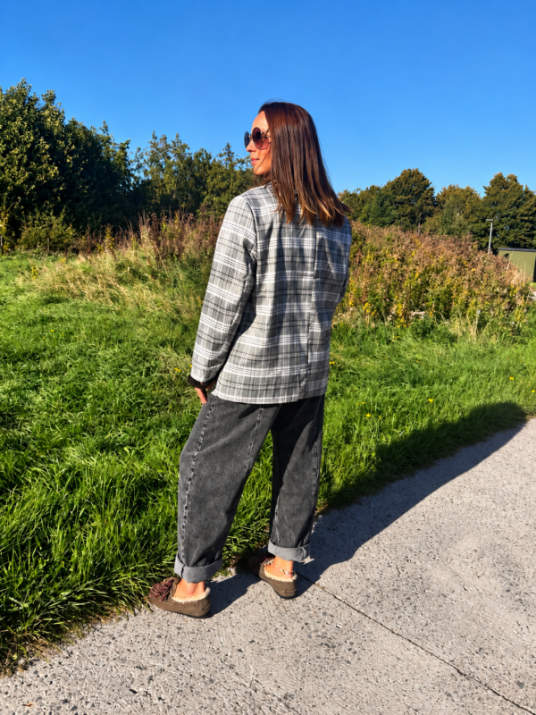 OVERSIZED CHARLOTTE CHECK BLAZER