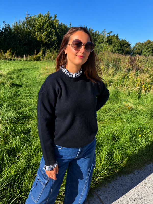 ROXANNE RUFFLE KNIT