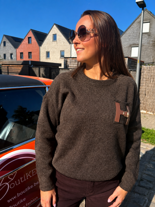 CHOCOLATE DETAIL SWEATER