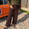 WIDE LEG PANTS MET RIEM