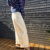 CREAM BARREL PANTS
