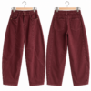 BURGUNDY BAGGY JEANS